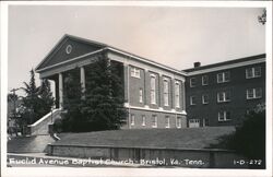 Euclid Avenue Baptist Church - Bristol, VA Postcard