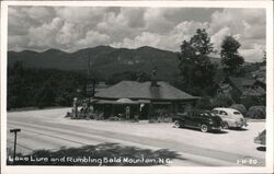 The Log Shop at Lake Lure and Rumbling Bald Mountain Postcard