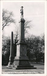 Confederate Monument Cleveland Tennessee Postcard Postcard Postcard