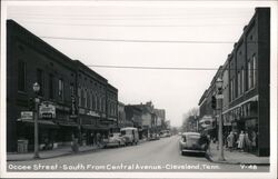 Ocoee Street View South From Central Avenue Cleveland Tennessee Postcard Postcard Postcard