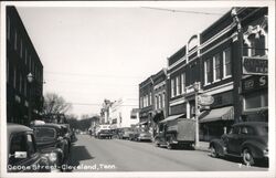 Ocoee Street - Cleveland, Tennessee - Rexall Drugs Postcard Postcard Postcard