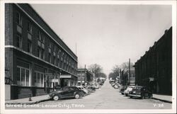 Street Scene, Lenoir City, TN Postcard