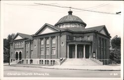 Christian Church in Athens, GA Postcard