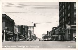 Clayton Street Looking East - Athens, GA Postcard