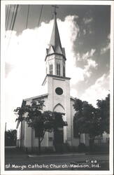 St. Mary's Catholic Church, Madison, Indiana Postcard Postcard Postcard