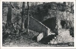 Stone Steps, Vinegar Mills Trail, Muscatatuck State Park Postcard