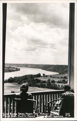 Ohio River View from Clifty Falls State Park Porch Madison, IN Postcard Postcard Postcard