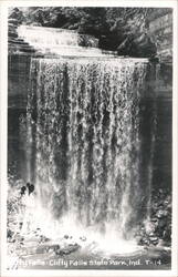 Clifty Falls State Park Waterfall, Indiana Madison, IN Postcard Postcard Postcard