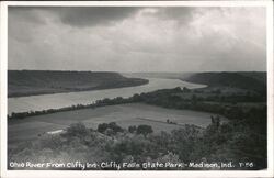 Ohio River, Clifty Inn, Clifty Falls State Park Madison, IN Postcard Postcard Postcard