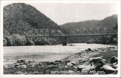 Highway Bridge over French Broad River near Hot Springs, NC North Carolina Postcard Postcard Postcard