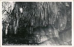 Linville Caverns Columns on US 221 Western North Carolina Marion, NC Postcard Postcard Postcard