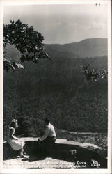 Blue Ridge Parkway Overlooking Linville Caverns Postcard