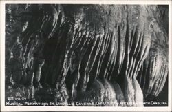 Linville Caverns Musical Formations US 221 Western NC Postcard