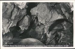 Linville Caverns Corridor, Western North Carolina Postcard