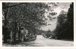 Clayton, Georgia GA Street Scene Main Street Vintage Postcard Postcard Postcard