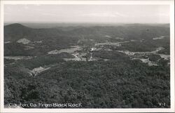 Clayton, Georgia from Black Rock - Aerial View Postcard Postcard Postcard