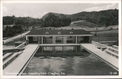 Clayton Country Club Swimming Pool Georgia Postcard Postcard Postcard