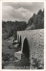 Bridge over Linville River near Linville Caverns Marion, NC Postcard Postcard Postcard