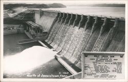 Wolf Creek Dam, North of Jamestown, TN Postcard