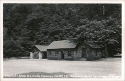 Gift Shop at Linville Caverns on US 221 Postcard