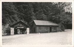 Gift Shop at Linville Caverns Entrance Postcard