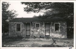 Phyl's Cabins, Linville Falls, NC Postcard