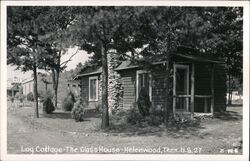 Log Cottage-The Glass House-Helenwood, TN Tennessee Postcard Postcard Postcard