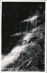 Cascade Falls, Blue Ridge Parkway, North Carolina Postcard