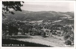 Boone, NC Town View Postcard