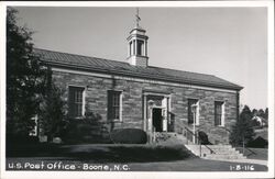 US Post Office Boone NC Postcard