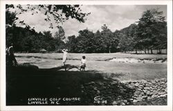 Linville Golf Course Women Golfers Real Photo Postcard Postcard