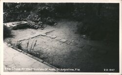 The Cross at the Fountain of Youth St. Augustine, FL Postcard Postcard Postcard