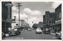 Browning Fearnside Clothing Store, Palatka Florida Street Scene Postcard Postcard Postcard