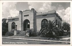 Palatka, Florida Public Library Postcard