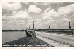 Memorial Bridge Over St. Johns River Postcard