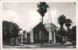 St. Monica's Catholic Church, Palatka, Florida Postcard