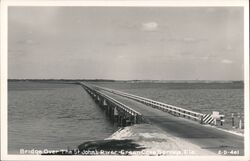 Bridge Over St. Johns River, Green Cove Springs Florida Postcard Postcard Postcard