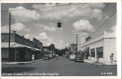 Green Cove Springs, Florida Street Scene Postcard