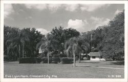 Eva Lyon Park, Crescent City, Florida Postcard Postcard Postcard