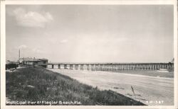 Flagler Beach Municipal Pier Postcard