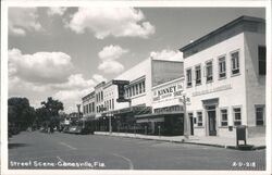 Street Scene, McCrory's, Kinney Shoes, Florida Bank, Gainesville Postcard Postcard Postcard