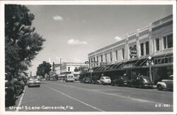 Downtown Street Scene, Gainesville, Florida Postcard Postcard Postcard