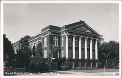 First Baptist Church, Gainesville, Florida Postcard Postcard Postcard