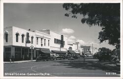 Gainesville Florida Downtown Street Scene Postcard