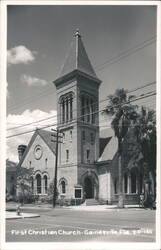 First Christian Church, Gainesville, Florida Postcard Postcard Postcard