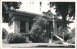 Gainesville, Florida Public Library Postcard