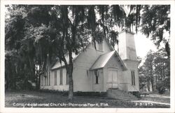 Congregational Church, Pomona Park, Florida Postcard Postcard Postcard