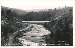 Cheoah River, Santeetlah Pipe Line, Tapoco, NC North Carolina Postcard Postcard Postcard