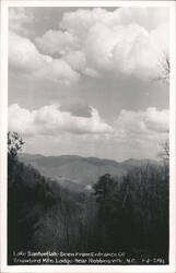 Lake Santeetlah from Snowbird Mountain Lodge Entrance Postcard