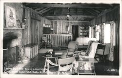 Lake-in-the-Sky Lounge Interior, Lake Santeetlah Postcard